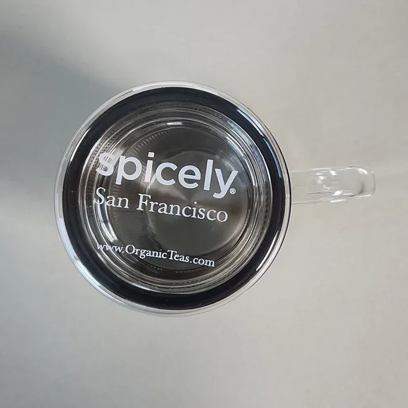 Spicely Organics Glass Tea Set - Cup Strainer with Lid **NEW - Picture 2 of 4